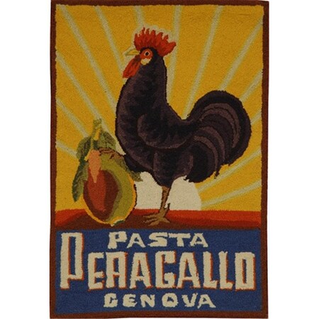 Safavieh 1 ft. - 8 in. x 2 ft. - 6 in. Accent- Transitional Chelsea Black Hand Hooked Rug HK245A-2